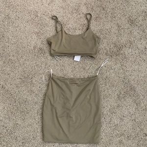 Khaki, 2 piece, Showpo set